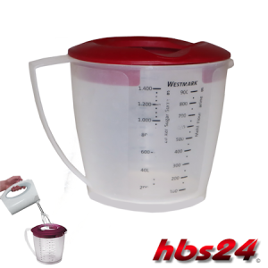 Rührbecher mit Spritzschutz 1,4 Liter - hbs24